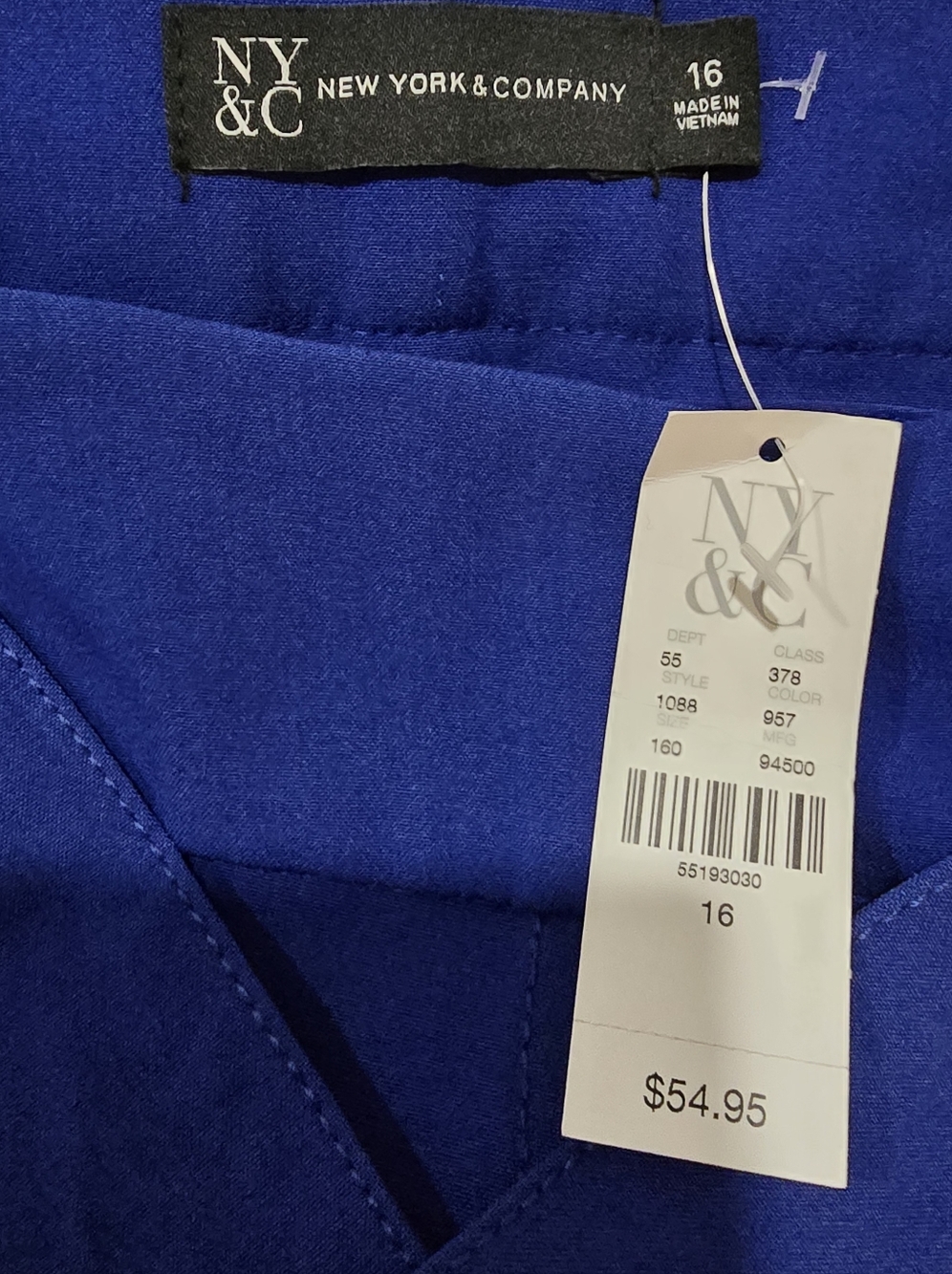 New York & Company Cobalt Blue Tailored Pants - Picture 6 of 7